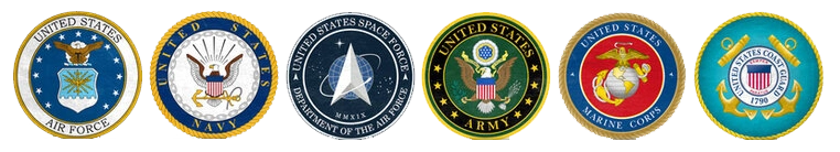 U.S. Military service branch logos